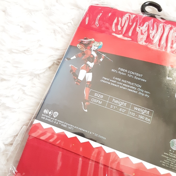 DC Comics Harley Quinn Cosplay Tights NEW - Picture 4 of 4